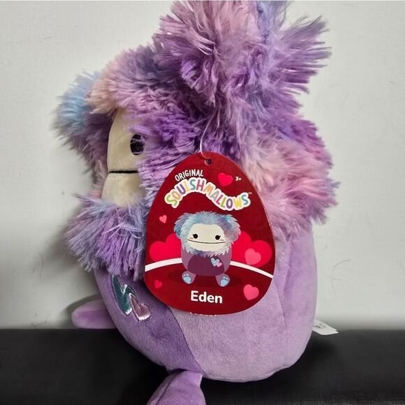 Squishmallows Official Kellytoys Plush 8 Inch Eden the Purple Big Foot - Picture 4 of 4